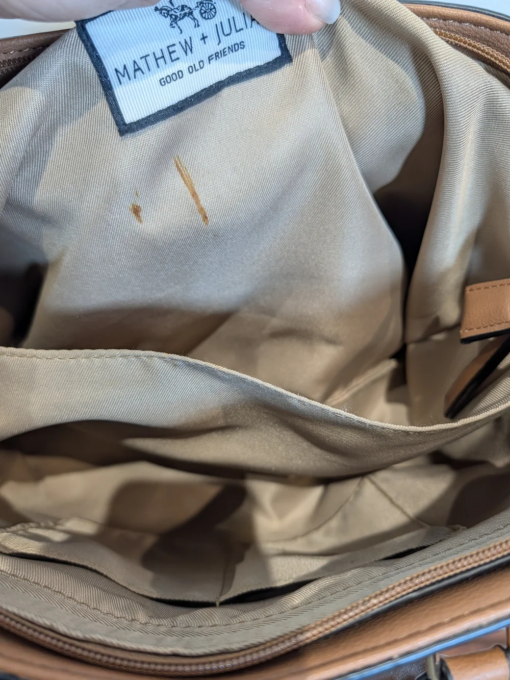 Matthew + Julian Classic Tan Women's Tote Handbag